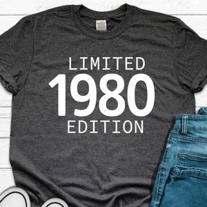 Limited Edition 1980 Birthday Shirt - 45th Birthday Gift