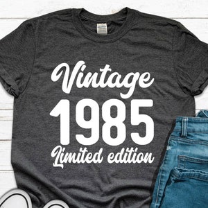 Vintage 1985 Limited Edition 40th Birthday T-Shirt