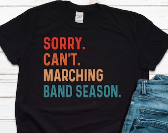 Retro Marching Band Season T-Shirt: Band Director Gift