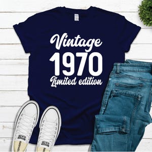"Gettin' Old Pissy And Cranky" 55th Birthday Shirt For Men - 1970 Vintage, Customizable Year & Color