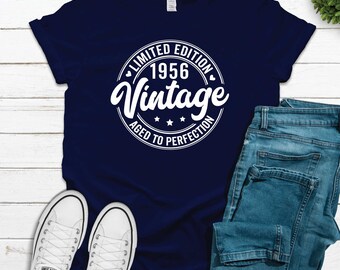 1956 Vintage 69th Birthday Shirt For Men - Custom Retro Birthday Tee Gift - View #14
