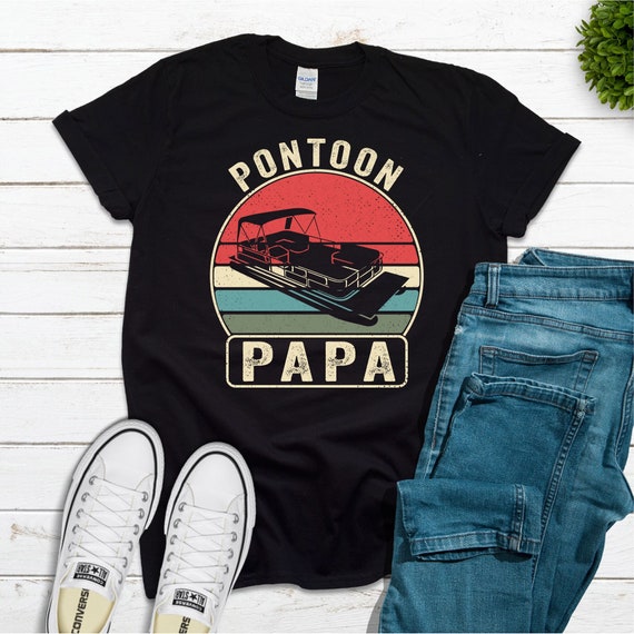 Mens Papa Boating Shirt, Pontoon Boat Captain Shirt, Grandpa. Mens Papa Boating Shirt, Pontoon Boat Captain Shirt, Grandpa.