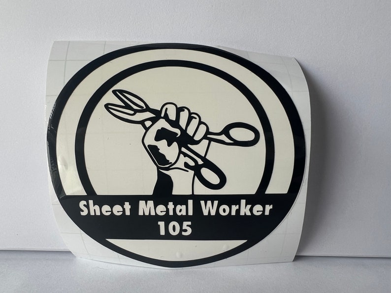 Sheet Metal Worker Vinyl Decal Etsy