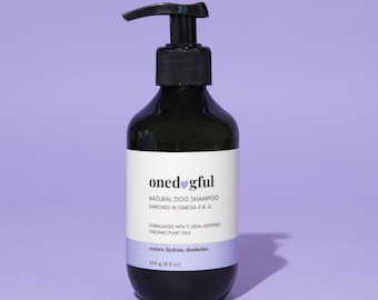 Restorative Natural Dog Shampoo with Premium Plant Oils (Enrich in Omega-3 and Omega-6)