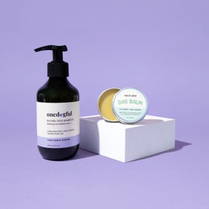 Coat Care Set for Dogs- Restorative Dog Shampoo and Nourishing Dog Balm