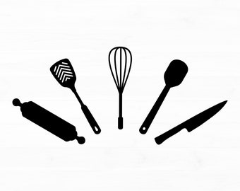 Kitchen Utensils Svg Cooking Utensils Svg Baking Tools Clipart Kitchen Tools Svg Cooking Apron Design Svg