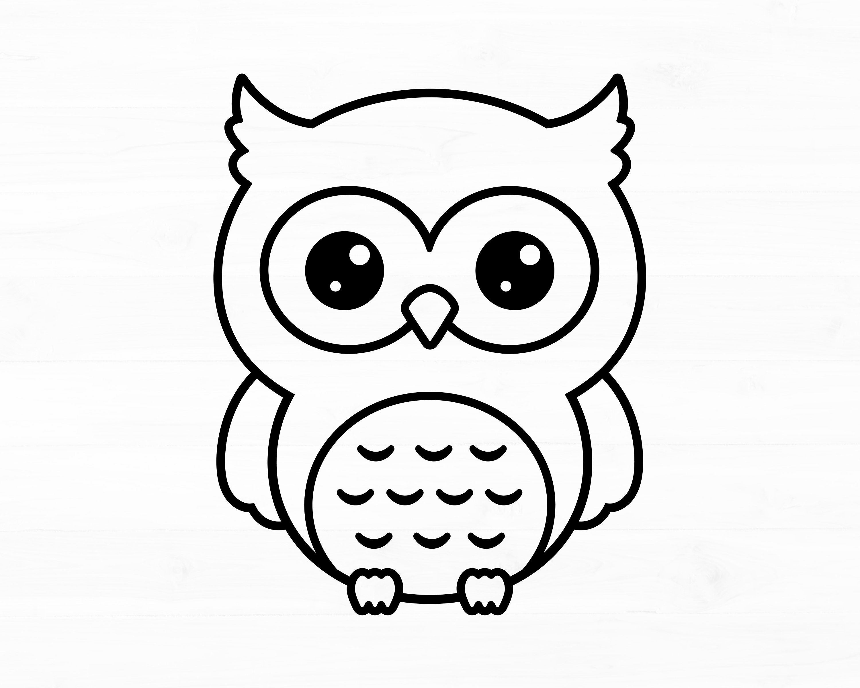Owl Svg Cute Owl Svg Animal Svg Owl Png Owl Clipart Woodland Animal Svg Owl Svg Files for Cricut Bird Svg Baby Shower Svg Instant Download