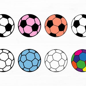 サッカーボール SVG バンドル サッカー SVG サッカーボール クリップアート サッカーボール カットアウト サッカーボール Cricut スポーツ SVG サッカーボール デジタル インスタントダウンロード