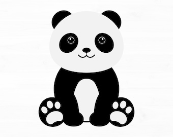 Baby Panda Svg Panda Svg Animal Svg Cute Panda Svg Baby Shower Svg Cute Panda Svg Files for Cricut Panda Clipart Instant Download