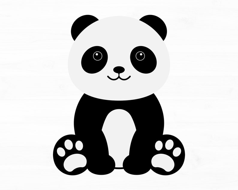 Baby Panda Svg Panda Svg Animal Svg Cute Panda Svg Baby Shower Svg Cute ...