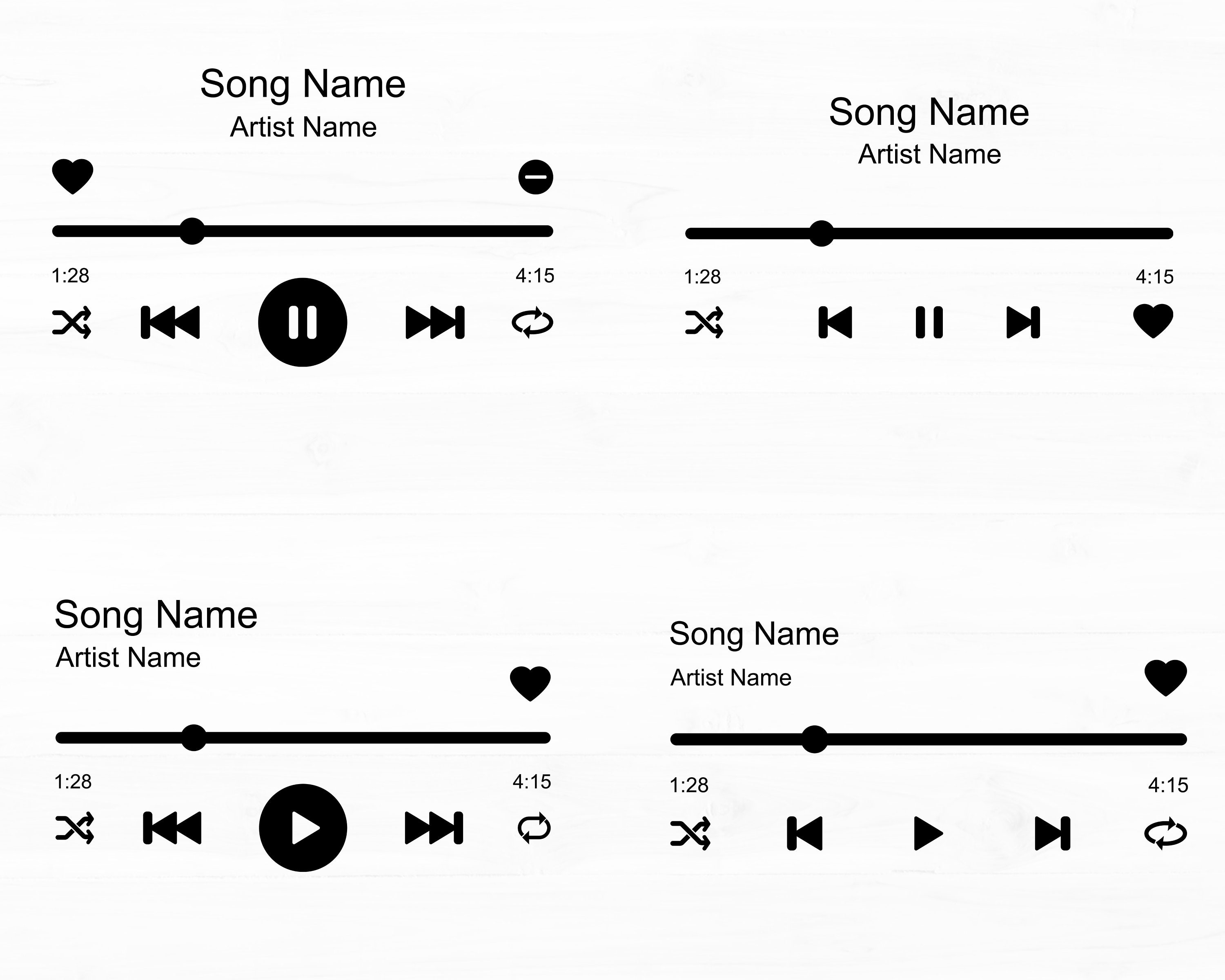 Music Player Svg Music Player Icon Music Player With Audio Control