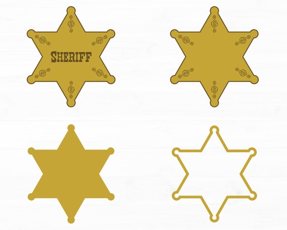 Sheriff Badge Svg Sheriff Badge Png Sheriff Star Svg Sheriff Badge Clipart  Police Svg Wild West Svg Instant Digital Download