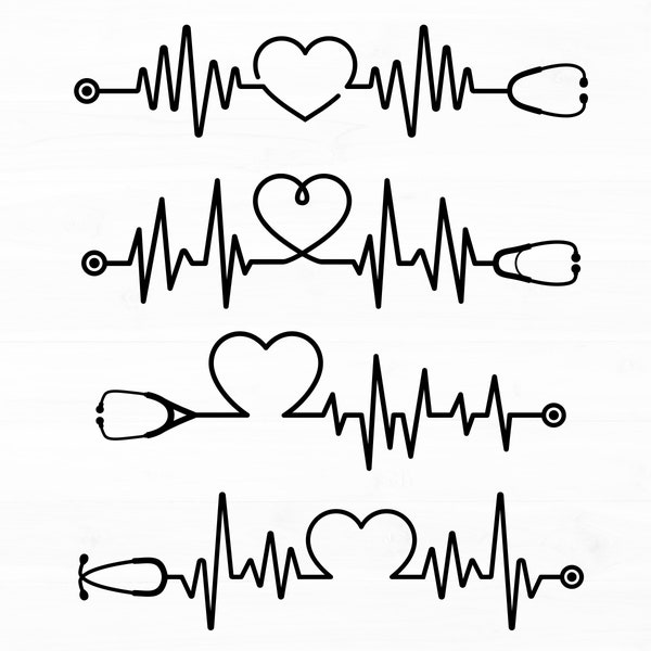 Stethoscope Svg Bundle Heartbeat Svg Medical Svg Stethoscope Heartbeat Svg Nurse Svg Stethoscope Heart Svg Stethoscope Clipart Heart Svg