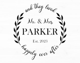 Wedding Svg Mr and Mrs Split Monogram Svg Marriage Svg Wedding Png Just Married Svg Engagement Svg Wedding Svg File Est 2023 Svg