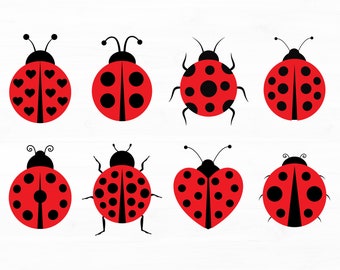 Ladybug Svg Bundle Ladybug Png Ladybug Vector Ladybug Clipart Ladybug Svg Files for Cricut Ladybug Cut File Instant Download
