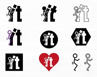 F It Svg Fk It Svg Bundle Stickman It Svg Stickman Clipart Stick Figure Svg F It Stick Man Svg Digital Instant Download