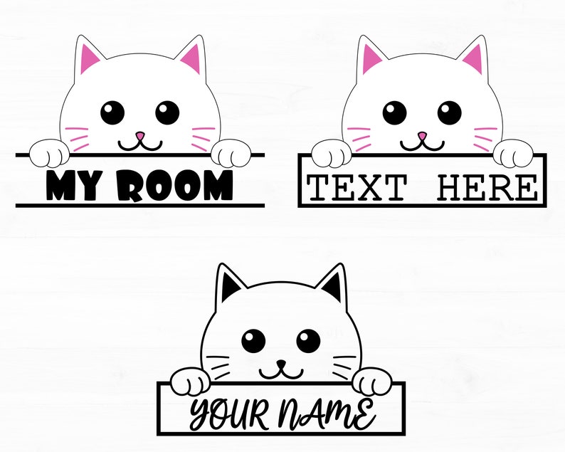 Cat Svg Peeking Cat Svg Cute Cat Svg Cat Svg Cricut Cat Svg Designs