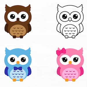 Owl Svg Bundle Owl Boy Girl Svg Animal Svg Cute Owl Svg Woodland Animal Svg Baby Shower Svg Owl Cricut file Silhouette Owl Cut file