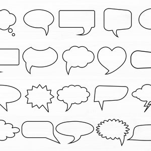 Tekst Bubble Svg Tekst Bubble Svg Word Bubble Clipart Gedachte Bubble Svg Speech Bubble Cut File Cricut Conversation Bubble Svg