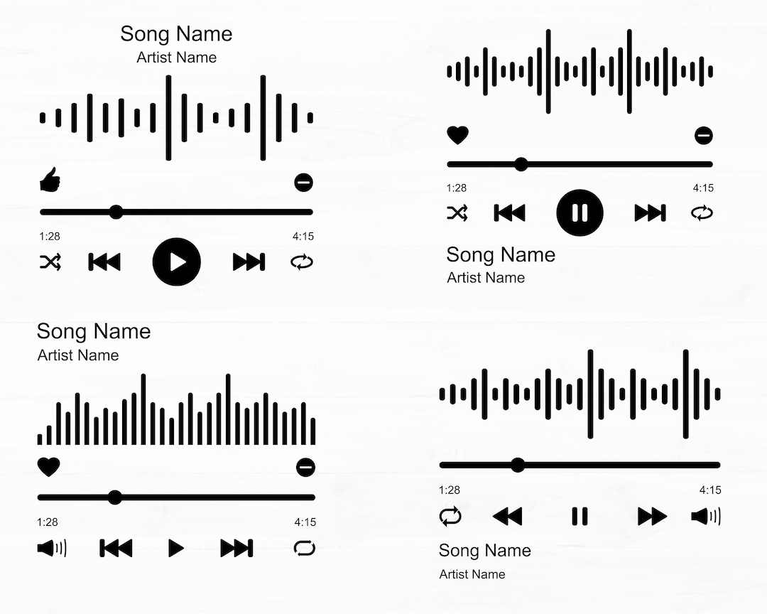 Music Player Svg Music Player Icon Music Player With Audio Control