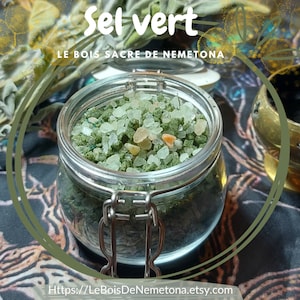 Green Salt - Abundance - Prosperity - Luck - Ritual - Spirituality - Ceremonial Salt - Witchcraft