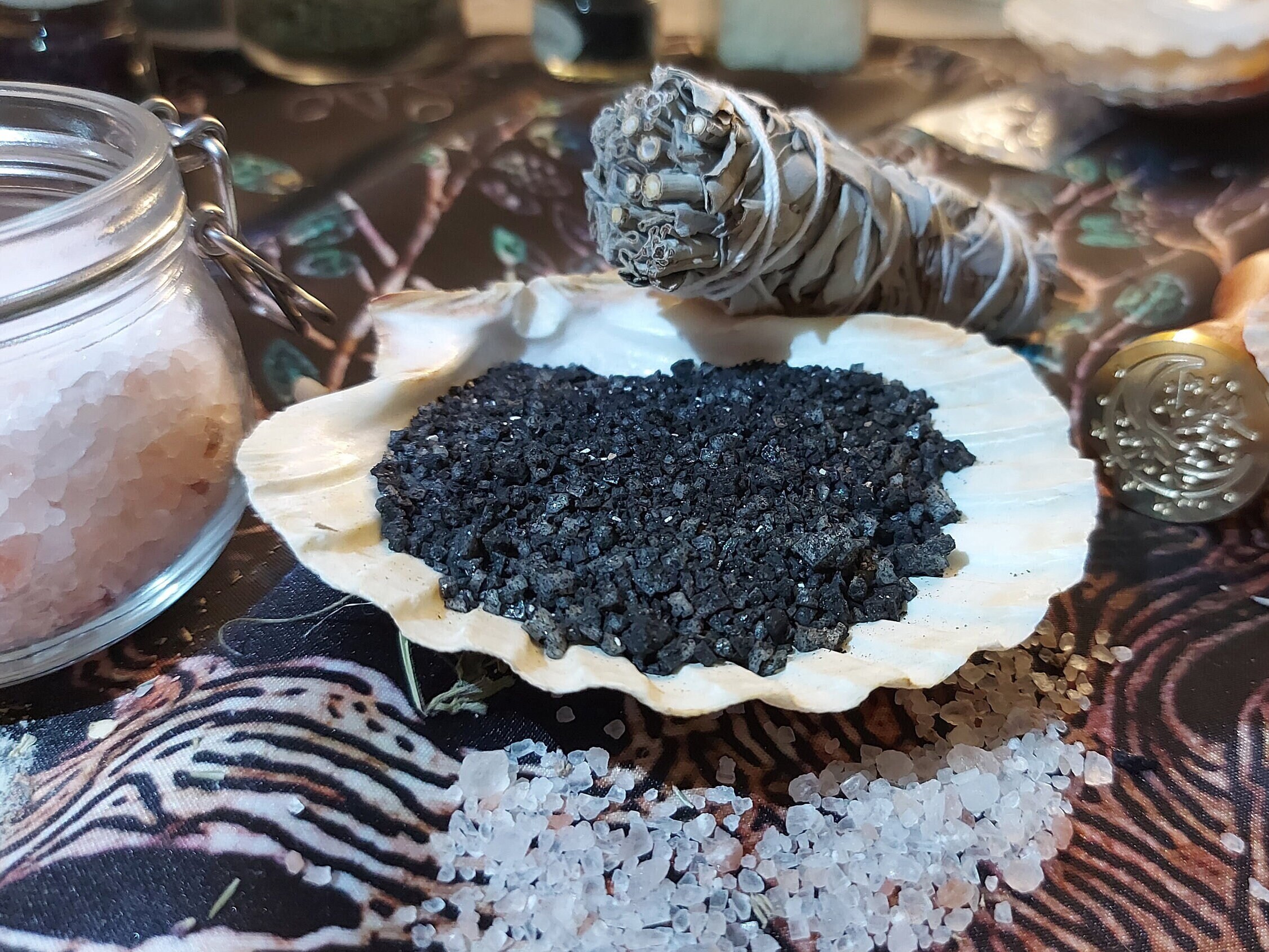 Sel noir - Rituel - Spiritualité - Protection - Sel de cérémonie