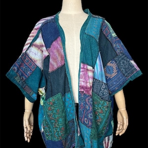 Boho Patchwork Kimono Jacket