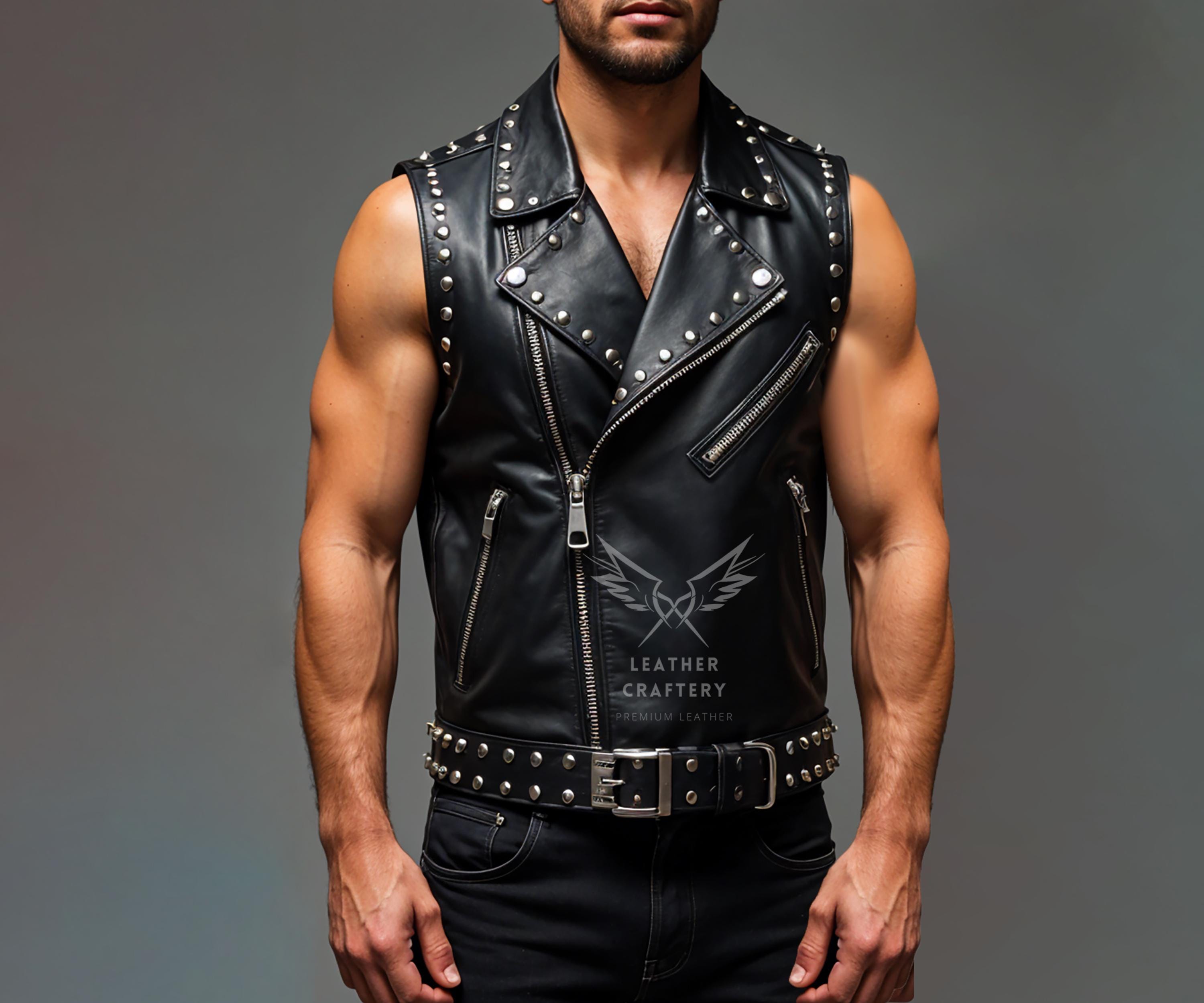 トップス MASU SHREDDER LEATHER VEST(BLACK) MASU(エムエーエスユー)のSHREDDER LEATHER VEST BLACKの通販