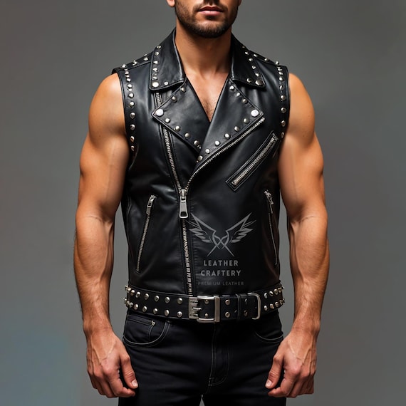 トップス gimmick fur leather vest gimmick fur leather vest