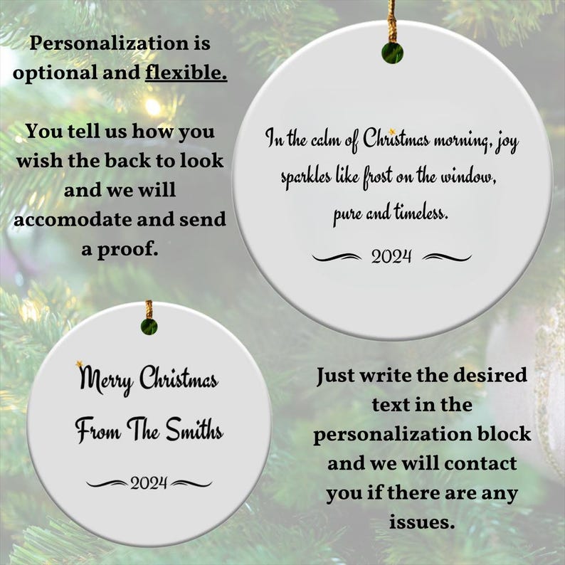 Oregon Pacific Wonderland Christmas Ornament, Customizable, Tree