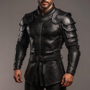 Handcrafted Genuine Leather Armor - Medieval Warrior Chestplate - Fantasy Cosplay Armor - Renaissance Faire Costume - LARP & Knight Outfit