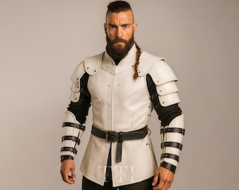 Handcrafted Leather Gladiator Cuirass Armor – Medieval Knight Chestplate, LARP Cosplay Costume