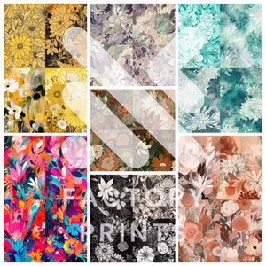 Impression de fleurs, lot de 28, art mural botanique, affiches de décoration florale, clip art, impression numérique, ensemble d'art mural personnalisé, téléchargement numérique, fleurs