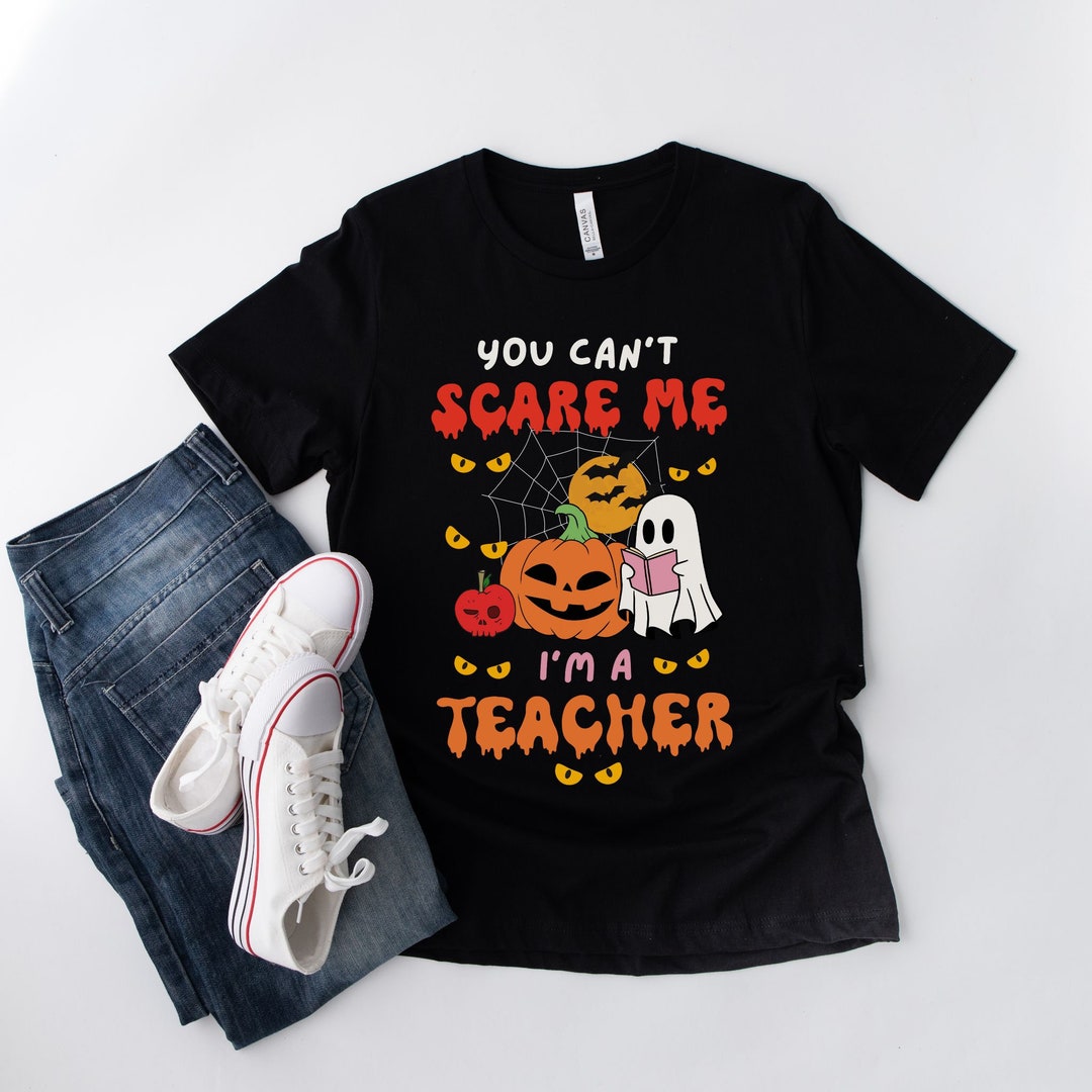 Halloween Teacher Tshirt Spooky Teacher Shirt Gift for Etsy