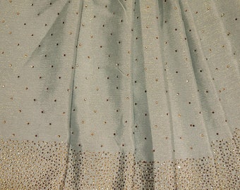 Blue Chiffon Saree