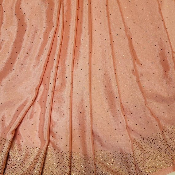 Pink Chiffon Saree