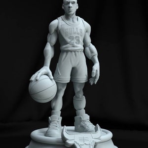 Basketball, Jordan, 3d, stl, Michael, sports, men, 90s, gift, office, tabletop, miniatures, Trendy, NBA, fans, athlete, dad, kids, women