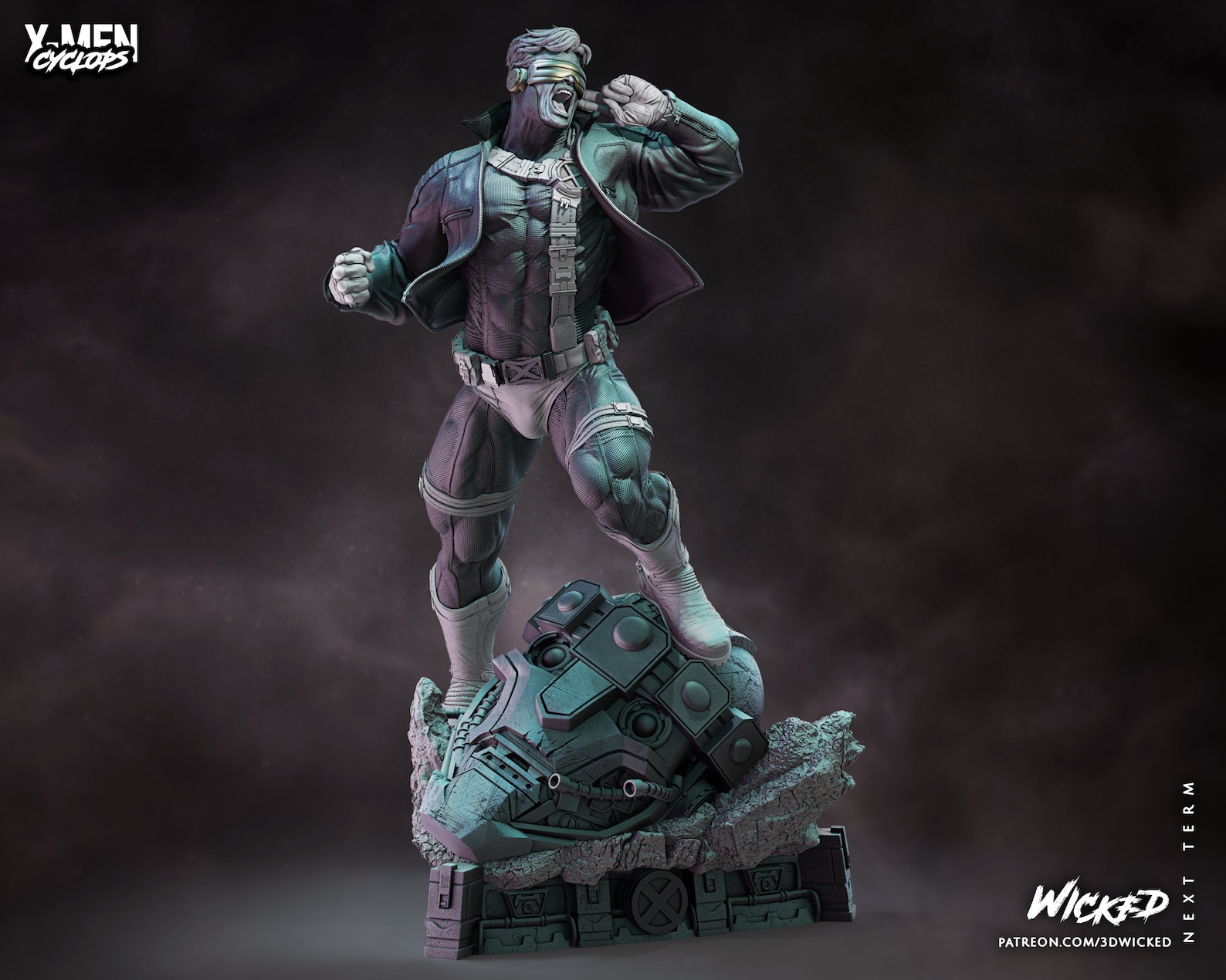 Cyclops, STL File, 3d Print, Resin Printed, X-men, 3d Printing Service ...