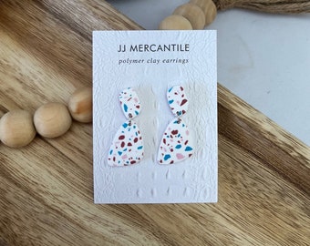 Terrazzo Dangles | CLAY EARRINGS | Handmade | Hypoallergenic