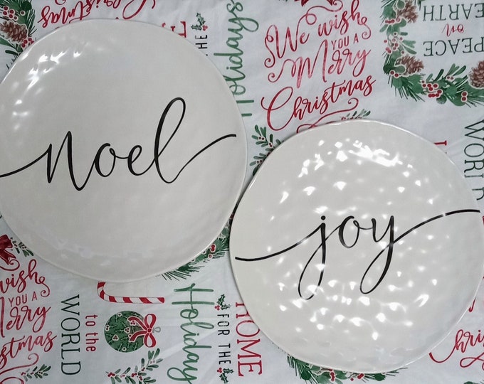 2 Robert Stanley Home Collection 10 Plates. Noel and Joy Etsy