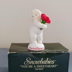 2003 "your A Sweetheart" Figurine by Department 56 in Original Box. 3" Tall Snowbaby Holding 6 Red Roses With "sweetheart" in Red - Etsy 2003 "your A Sweetheart" Figurine by Department 56 in Original Box. 3" Tall Snowbaby Holding 6 Red Roses With "sweetheart" in Red - Etsy