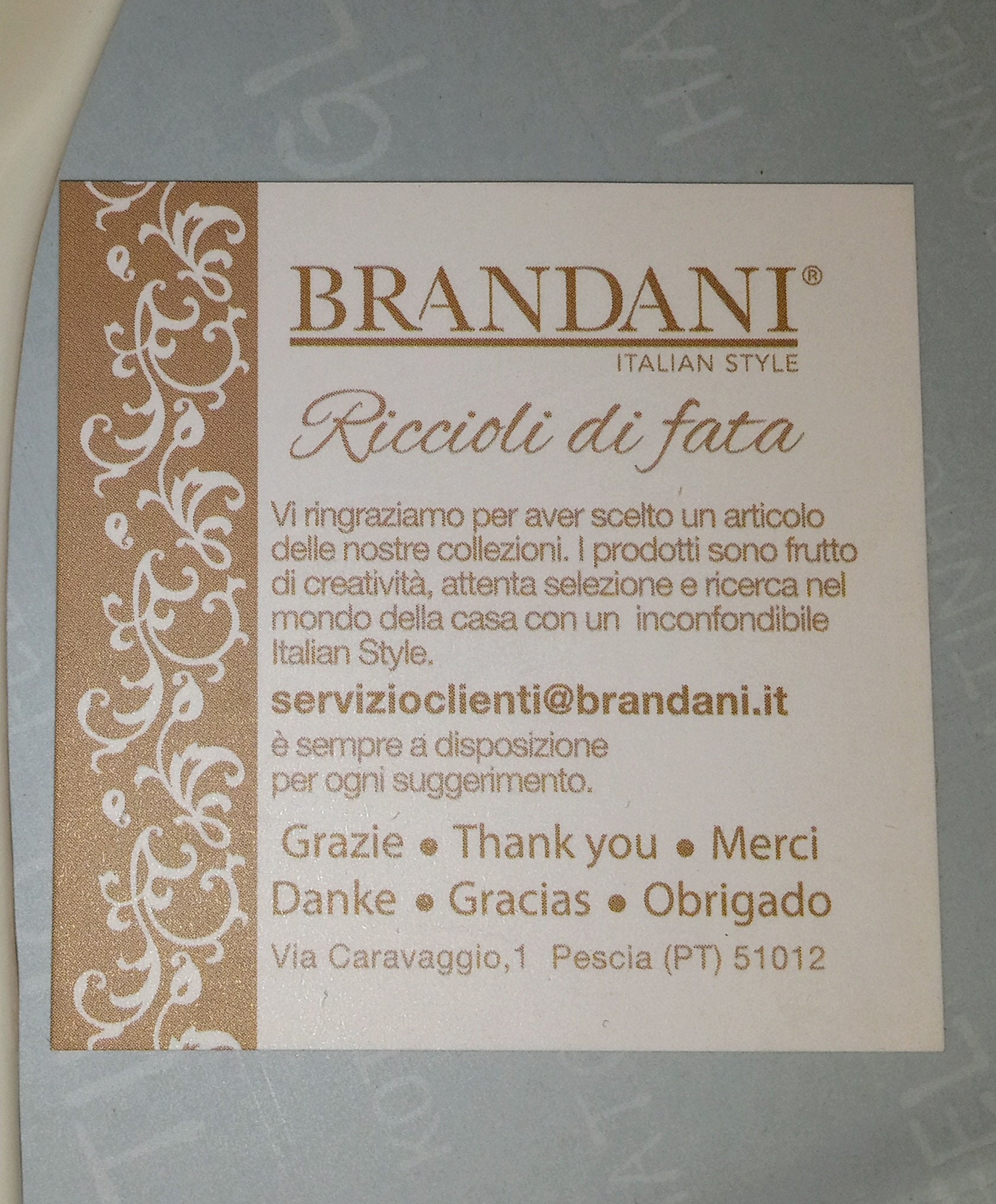 ZUCCHERINA RICCIOLI DI FATA IN PORCELLANA CON SUPPORTO IN B | Brandani