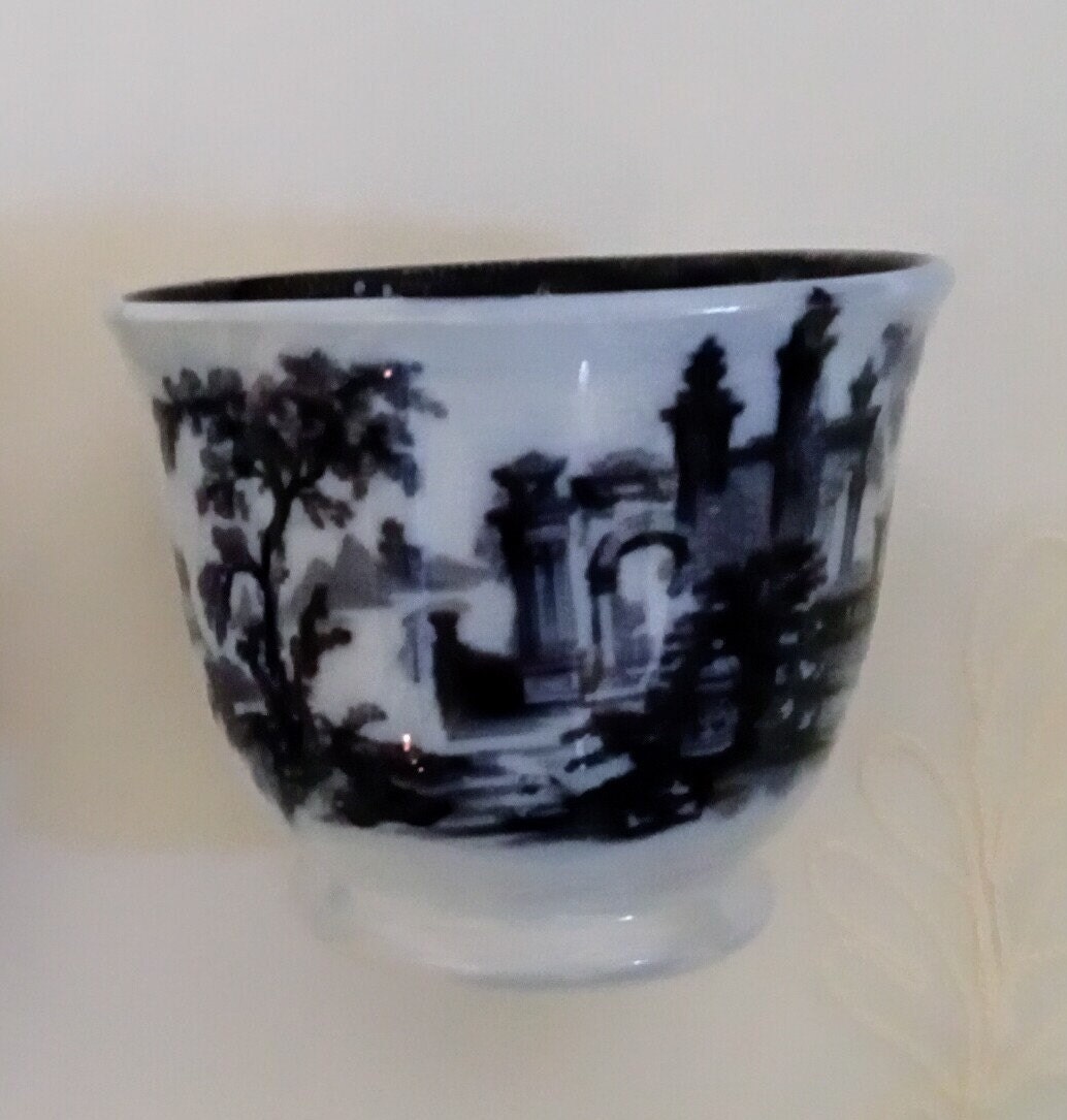 1835-1849 Athens by Charles Meigh and Son, Handless Cup and Bowl ...