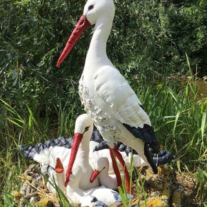 Handmade Nest With Storks and Baby Storks zdjęcie 7
