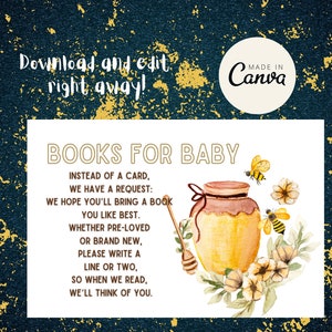 Mommy to Bee Books for Baby Insert Card - Template
