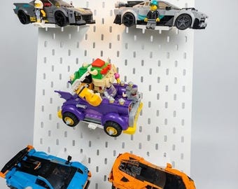 LEGO Speed Champions Wall Mount for IKEA Skadis Pegboard Floating Car Display Stand