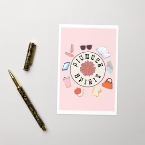 JW Card - Pioneer Spirit 1 Timothy 5:10 (She devoted herself to every good work) Greeting Card