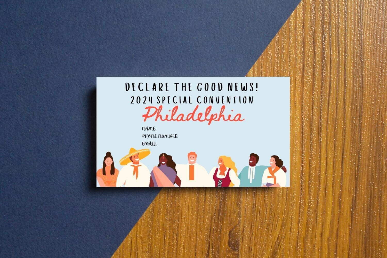 JW 2024 Philadelphia Special Convention Contact Cards JW Special