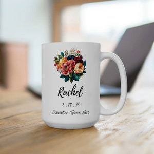 Taza de café de bautismo personalizada de JW (en cualquier idioma) / Regalo de bautismo / Nombre y fecha personalizables / Regalos para hermanas