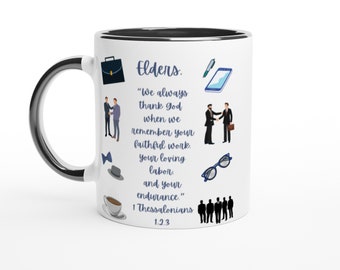 JW Elder White 11oz Ceramic Mug | JW Elder Mug | JW Elder Gifts